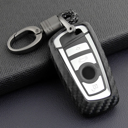 Custodia in pelle e silicone per chiave auto con fibbia per BMW Square