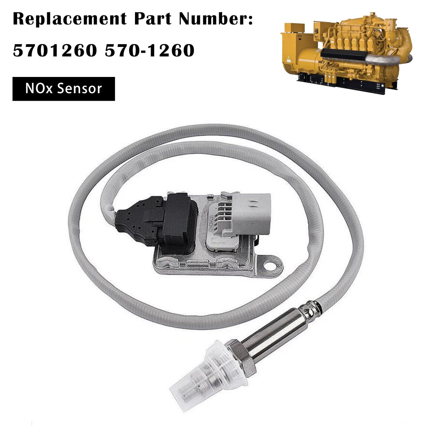 Sensore di ossido di azoto NOx 570-1260 5701260 compatibile con Caterpillar a 6 pin