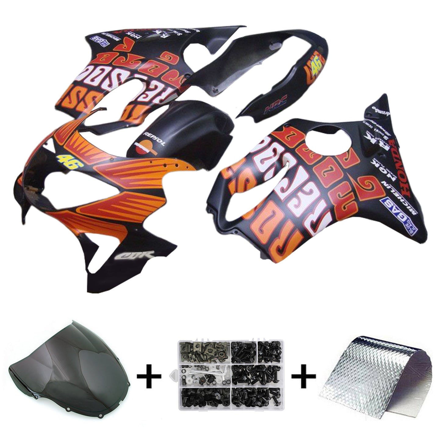 Kit carena iniezione Honda CBR600 F4 1999-2000 Carrozzeria in plastica ABS