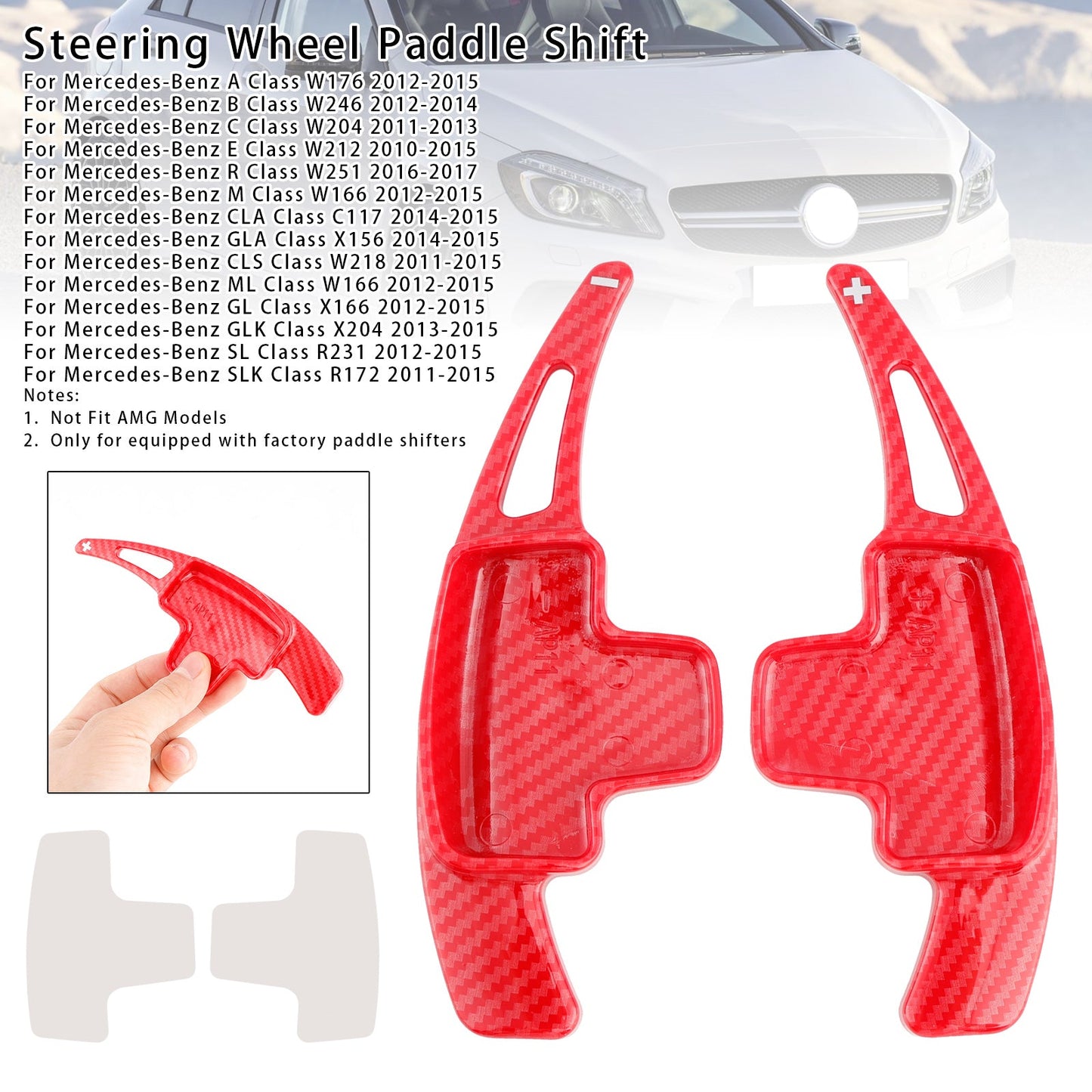 Leva del cambio al volante per Mercedes-Benz A B C GL GLA 12-15