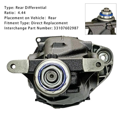 Gruppo differenziale posteriore a gas BMW X5 E70 3.0si 2007-2010, rapporto 4,44, 33107602987