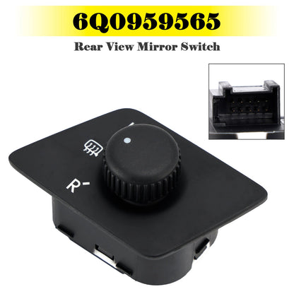 Manopola di regolazione dell'interruttore dello specchietto retrovisore con riscaldamento 6Q0959565 per VW Polo 2002-2010