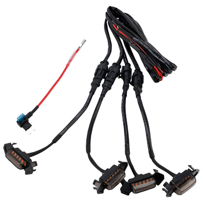 Kit luci LED per griglia anteriore Toyota Tacoma 2016-2023 con lenti fumé color ambra