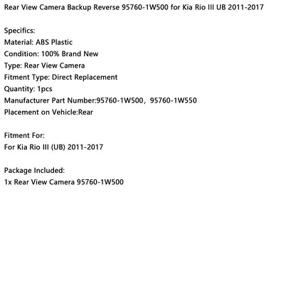 Telecamera posteriore per retromarcia Kia Rio III UB 2011-2017 95760-1W500