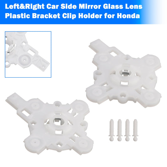 Supporto in plastica per lente in vetro dello specchietto laterale sinistro e destro dell'auto Honda