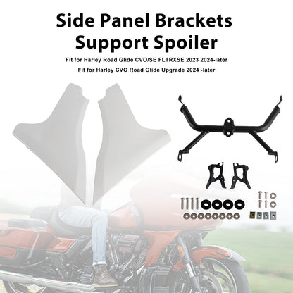 Staffe di supporto per spoiler per pannelli laterali Harley Road Glide CVO ST FLTRXSTSE dal 2024 in poi
