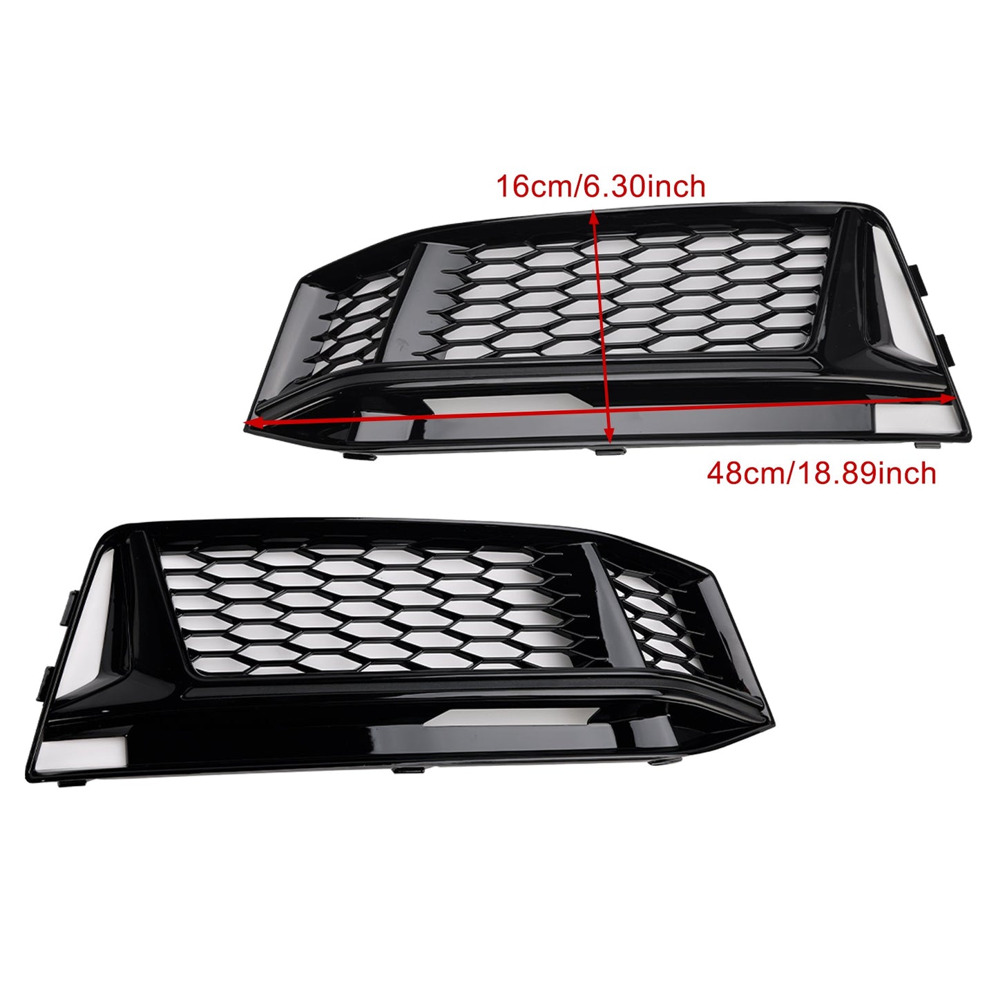 Griglia di copertura fendinebbia AUDI A4 B9 S-Line S4 2016-2018 (2 pezzi)