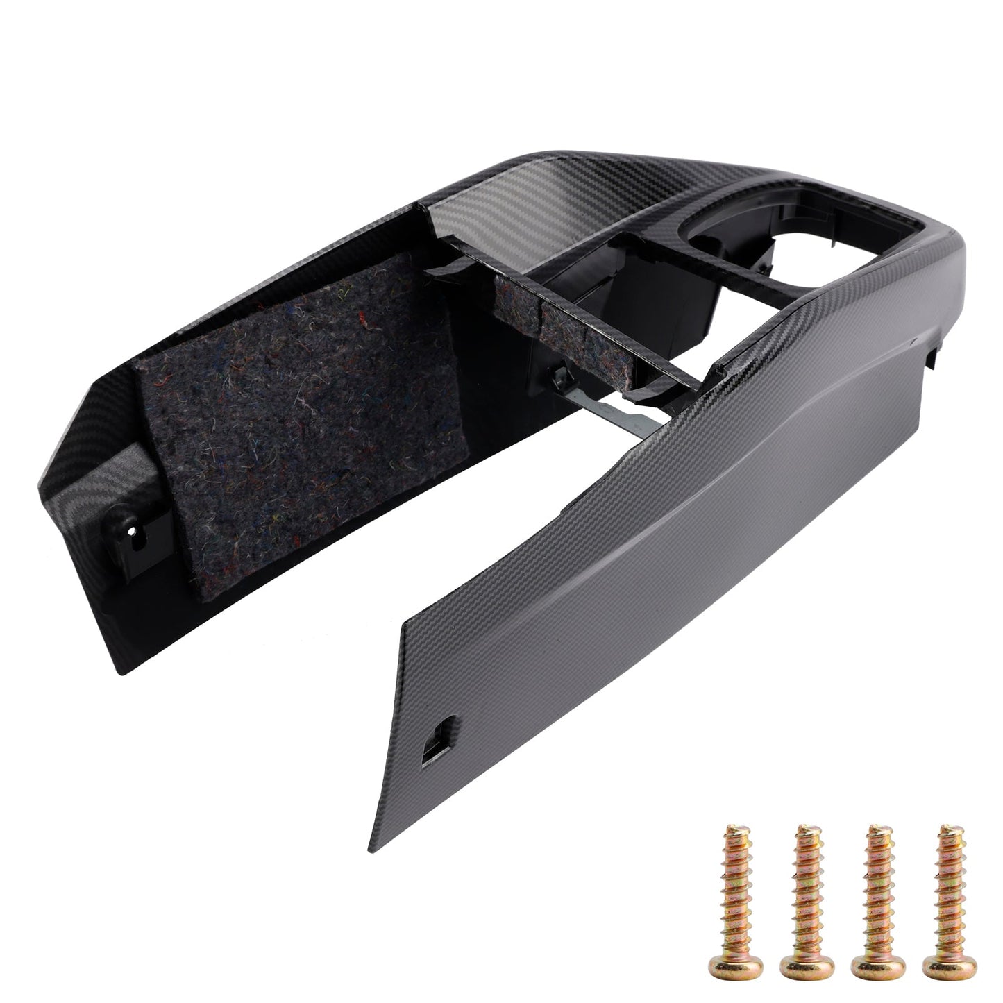 Rivestimento per console centrale auto VW Golf Jetta 1999-2005 1J1863201D con motivo in fibra di carbonio