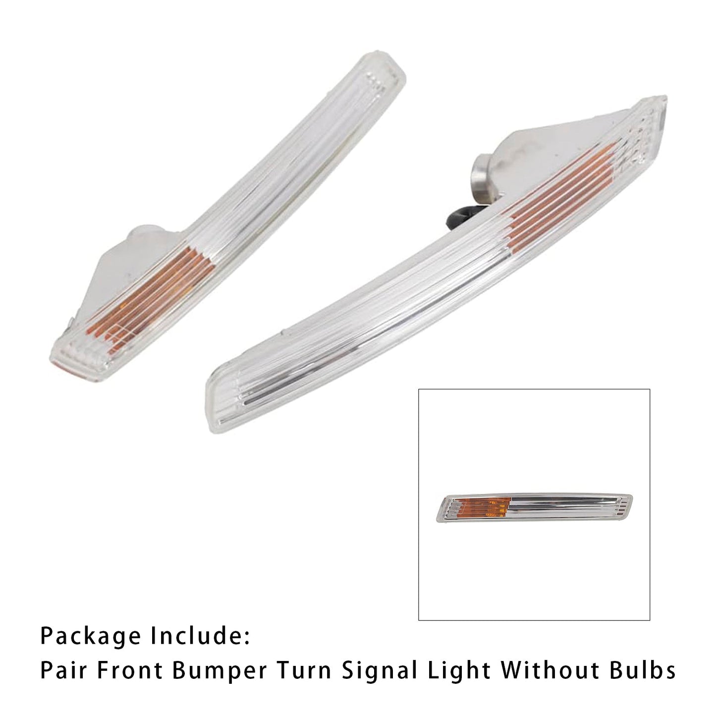 Coppia di indicatori di direzione anteriori per VW Beetle 2006-2010 senza lampadine 1C0953041R