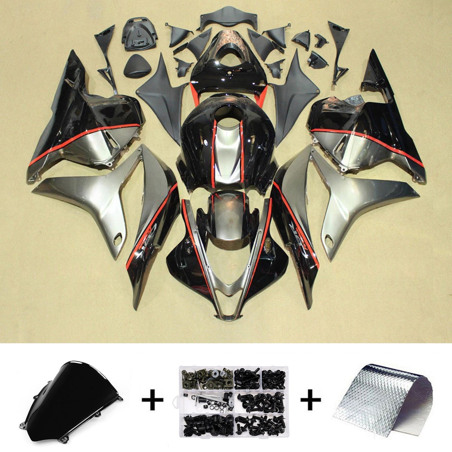 Kit di carene in plastica ABS stampate a iniezione per Honda CBR600RR 2009-2012 F5