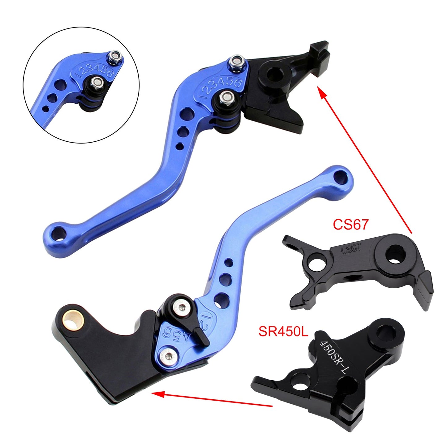 NUOVA leva freno frizione corta adatta per VOGE DS900X 900DSX 2024-2026