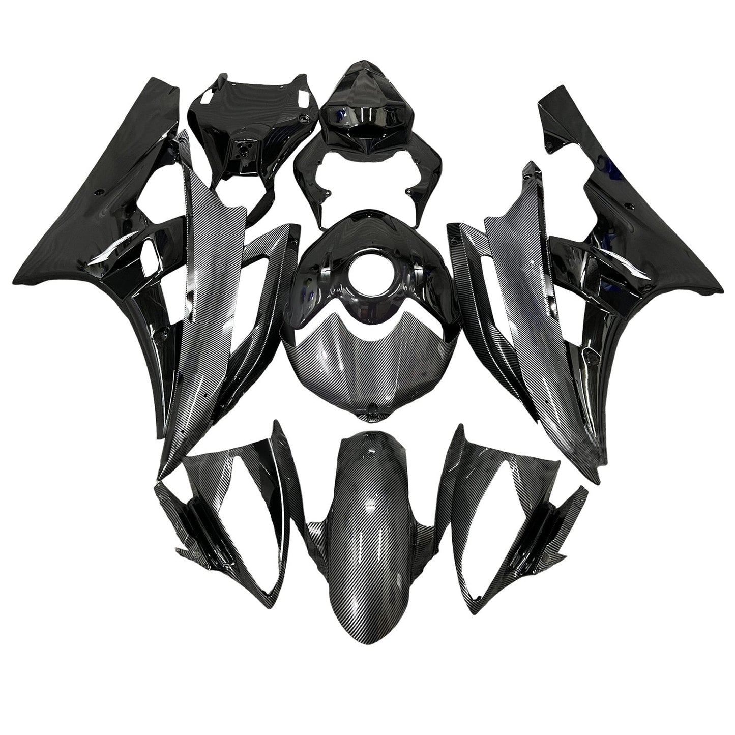 Kit carenatura iniezione plastica ABS per Yamaha YZFR6 YZF-R6 2006-2007