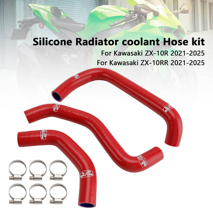 Tubo flessibile del liquido di raffreddamento del radiatore in silicone Kawasaki ZX10R ZX-10RR 2021-2025
