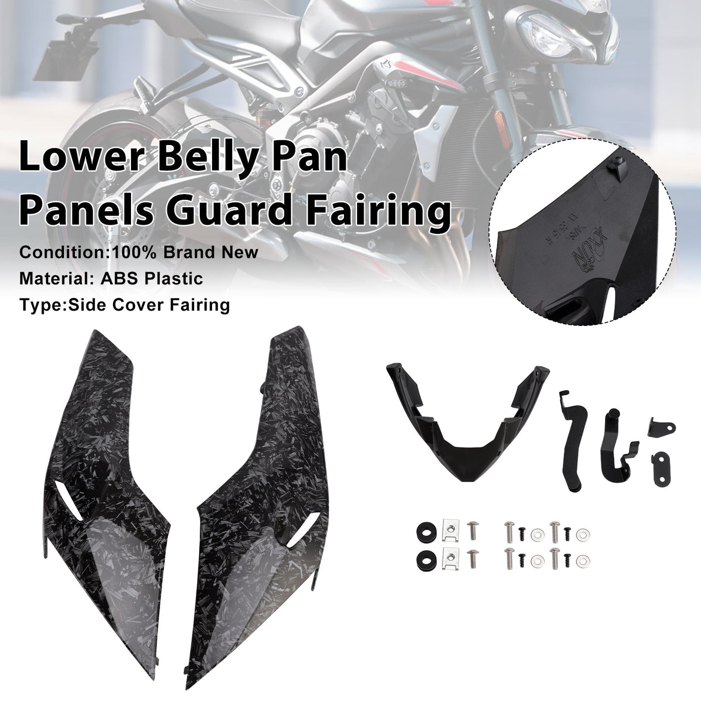 Pannelli inferiori di protezione della carenatura per Street Triple 765 R/RS 2020-2022
