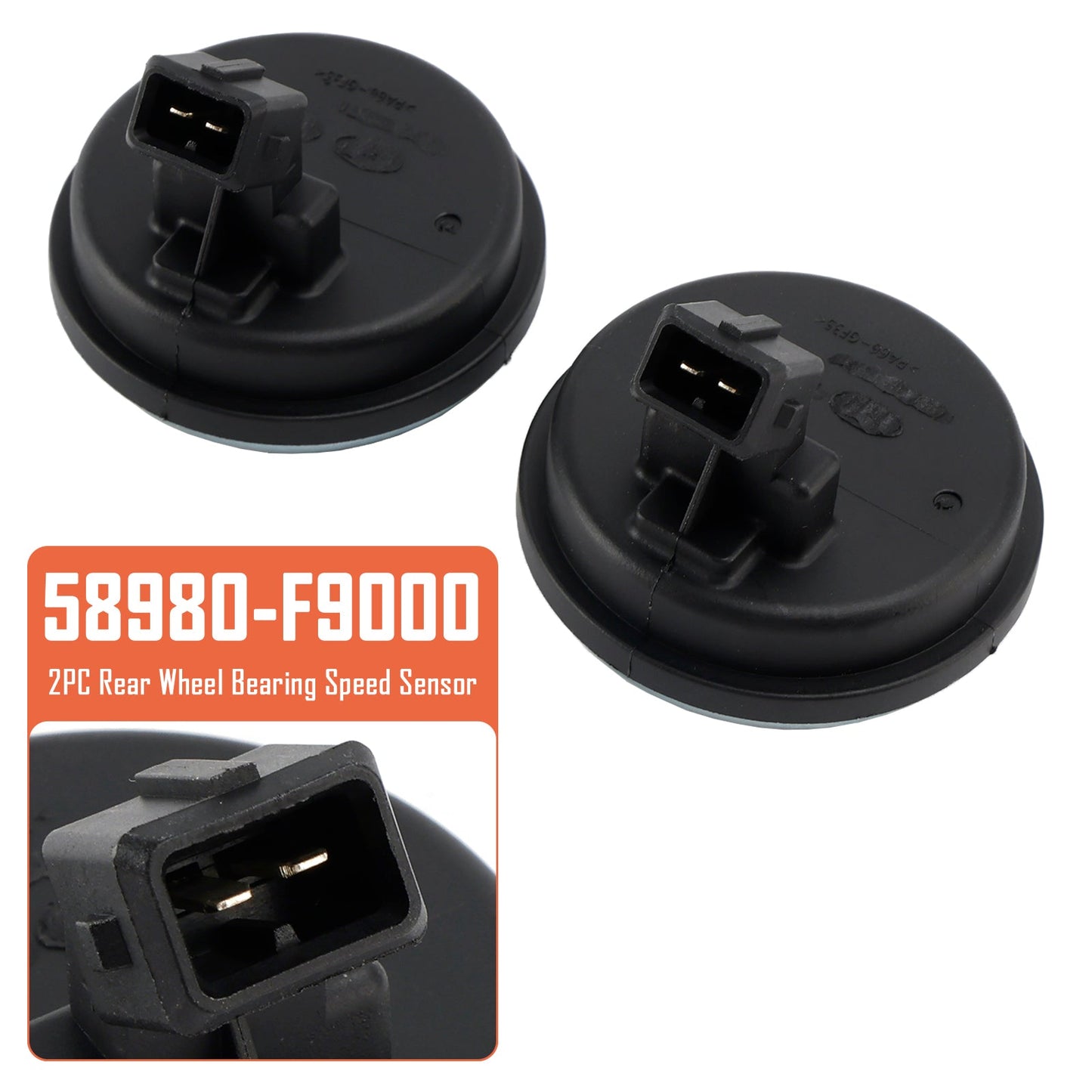 2 sensori di velocità del cuscinetto della ruota posteriore per Hyundai Accent 2016-2022 58980-F9000