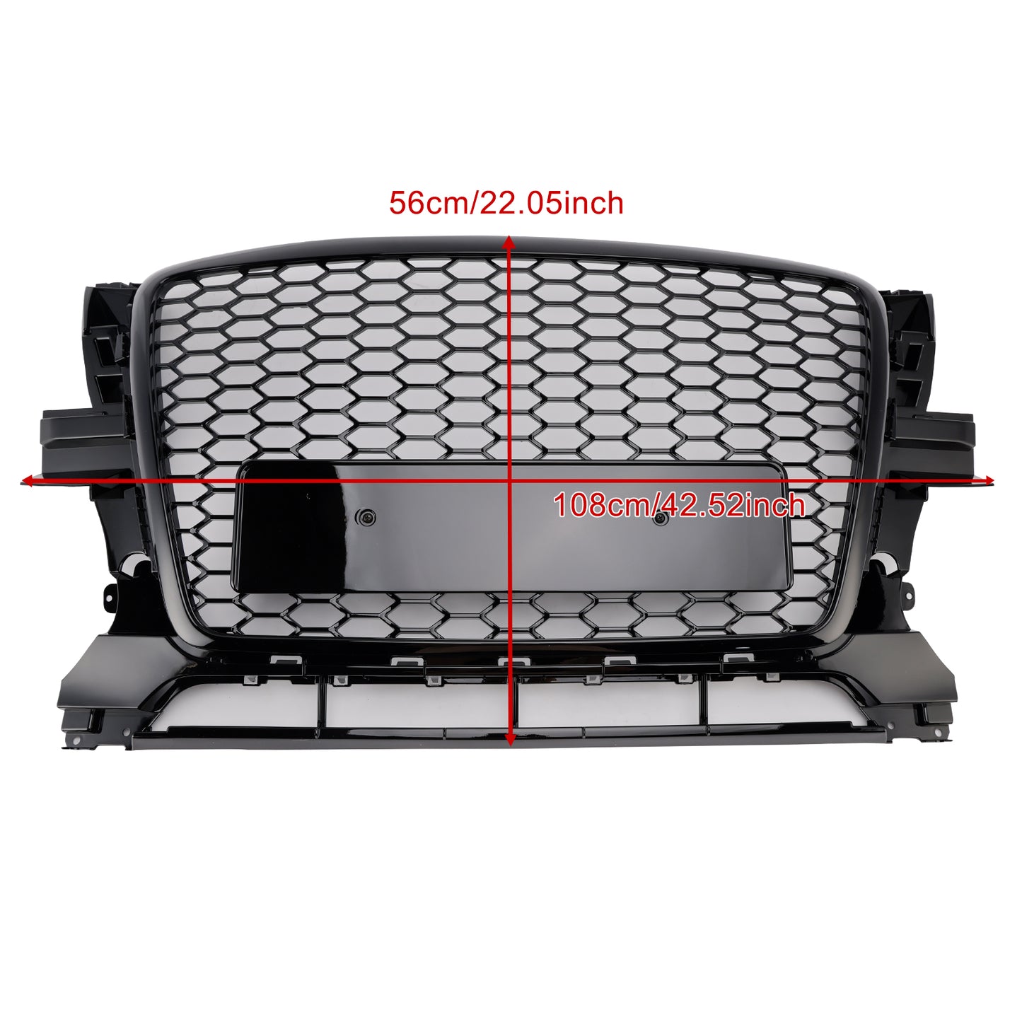 Per Audi Q5 2009-2012 Griglia paraurti anteriore nera lucida 8R0853651B