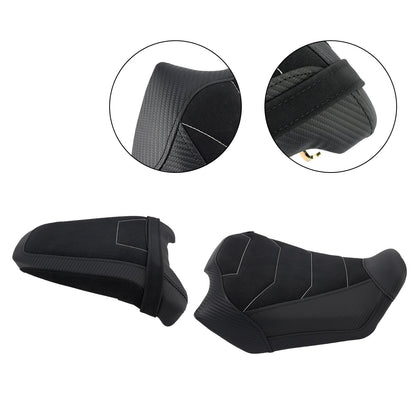 Kit sella conducente e passeggero 2024-2025 per Honda CB650R CBR650R, cuscino posteriore nero.