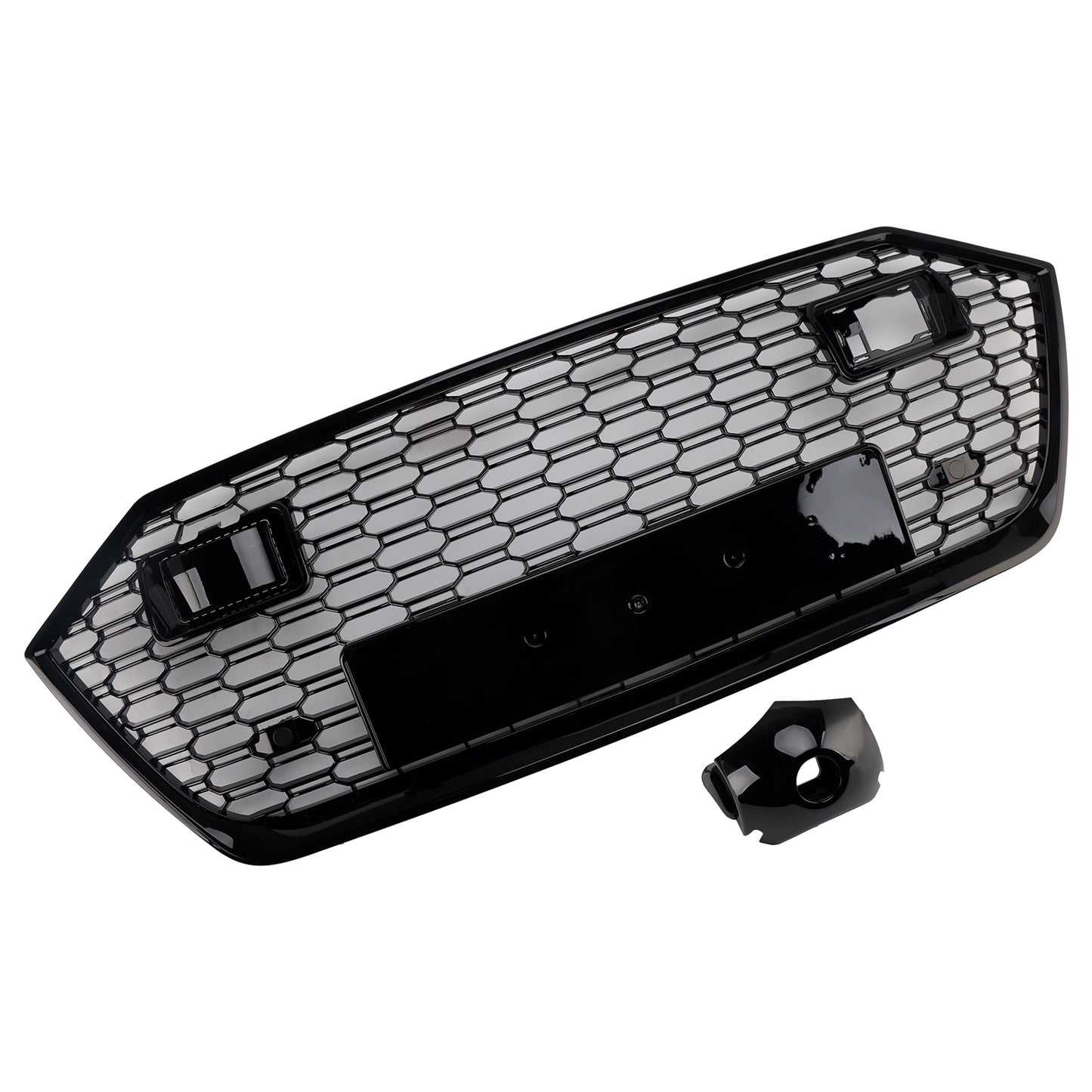 Per Audi A7 C8 S7 2019-2024 W/ACC Griglia paraurti anteriore nera