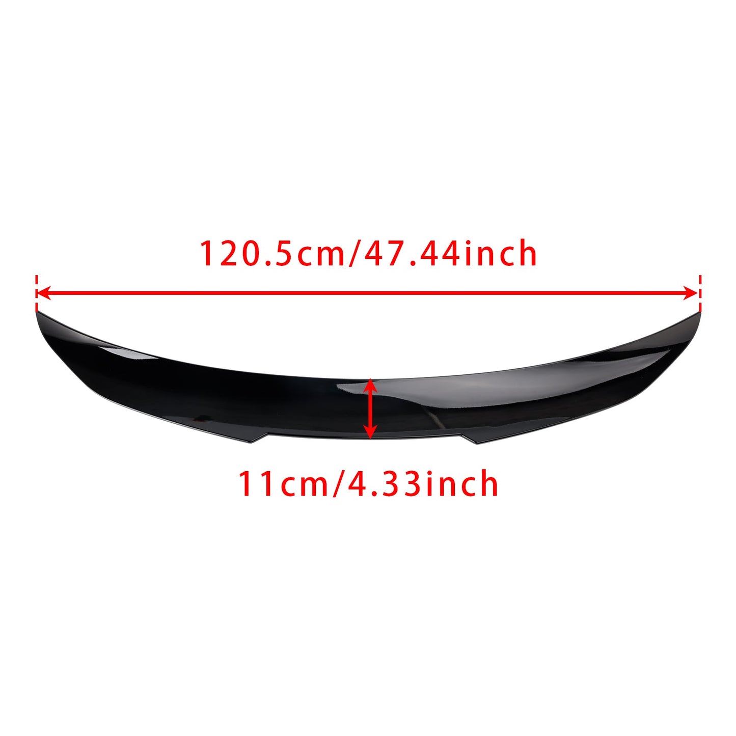 Spoiler posteriore per bagagliaio nero lucido BMW Serie 4 F36 4DR Coupé 2014-2020 PSM Style
