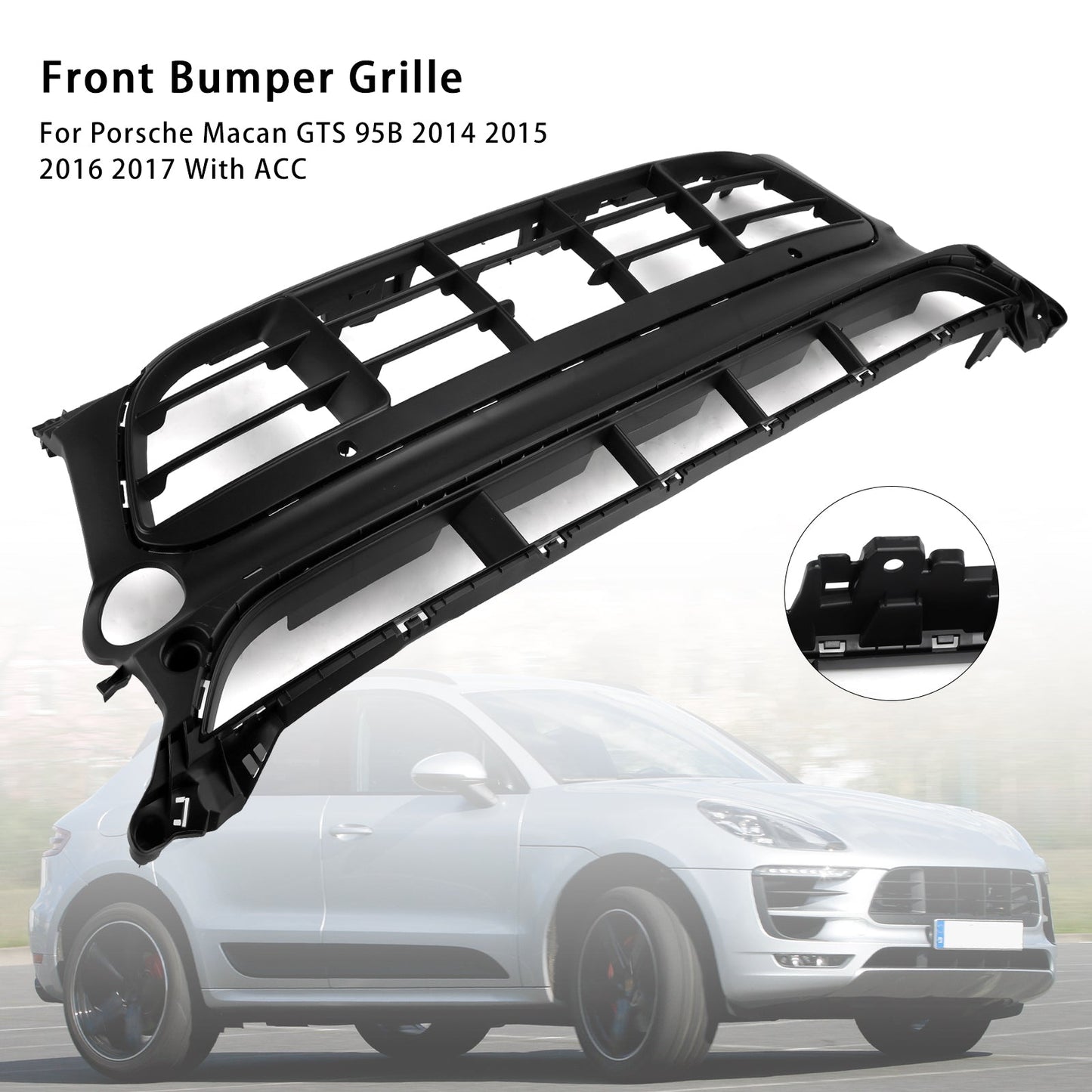 Griglia paraurti anteriore Porsche Macan GTS W/ACC 2014-2017 95B807683AL
