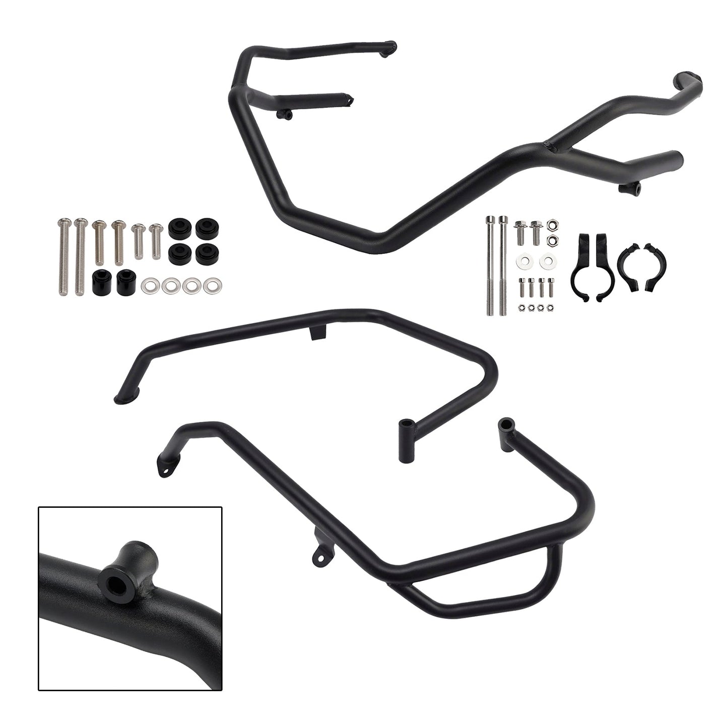 Kit barra di protezione motore superiore e inferiore Honda X-Adv 750 2025+ nera