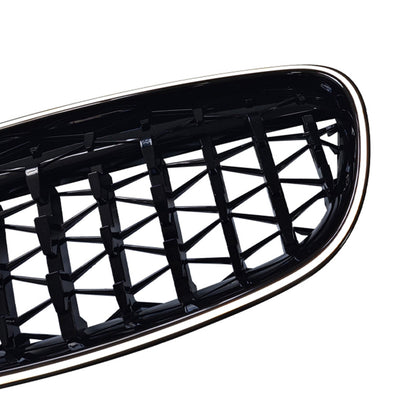 Griglia paraurti a doppio rene nera lucida per BMW Serie 5 F10 F11 2010-2016