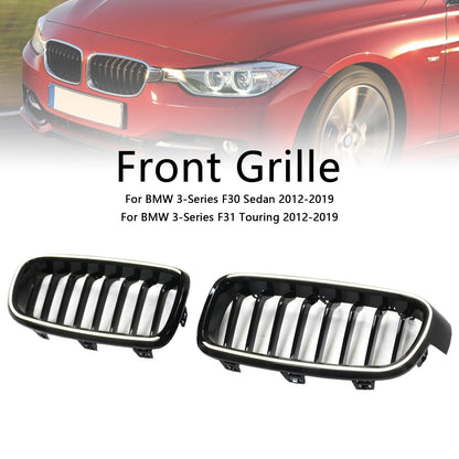 Griglia anteriore a rene nera lucida BMW Serie 3 F31 Touring 2012-2019 51137263481 51137255412