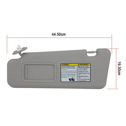 Coppia di alette parasole grigie per Toyota Highlander 2008-2013, codice 74321-48490-E0/74320-48500-E0