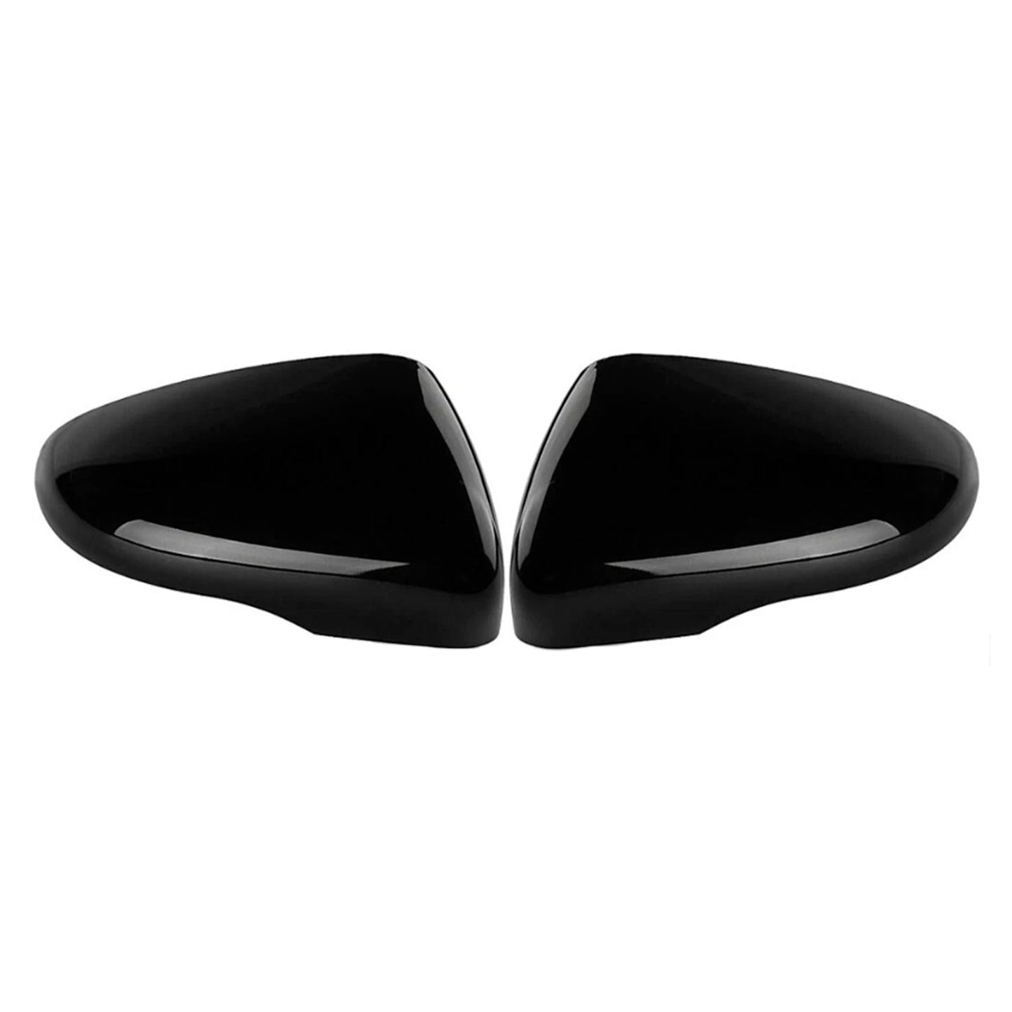 2 pezzi di calotte copri specchietti retrovisori esterni neri lucidi per VW Golf MK6 2009-2013 5K0857538