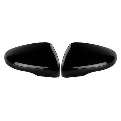 2 pezzi di calotte copri specchietti retrovisori esterni neri lucidi per VW Golf MK6 2009-2013 5K0857538