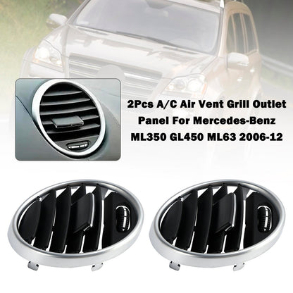 2 pezzi griglia di presa d'aria A/C pannello di uscita per Mercedes-Benz ML350 GL450 ML63 06-12