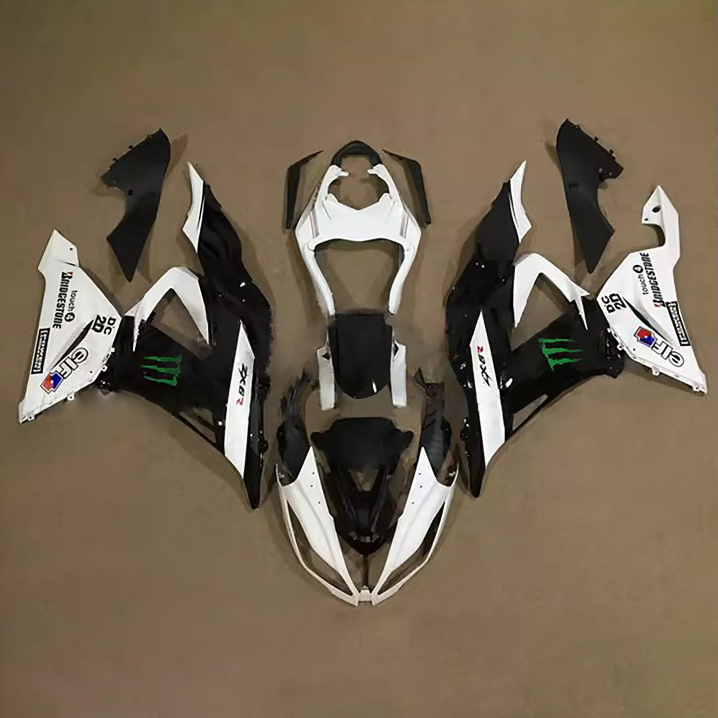 Kit carenatura iniezione in plastica ABS adatto per Kawasaki ZX6R 636 2013-2018