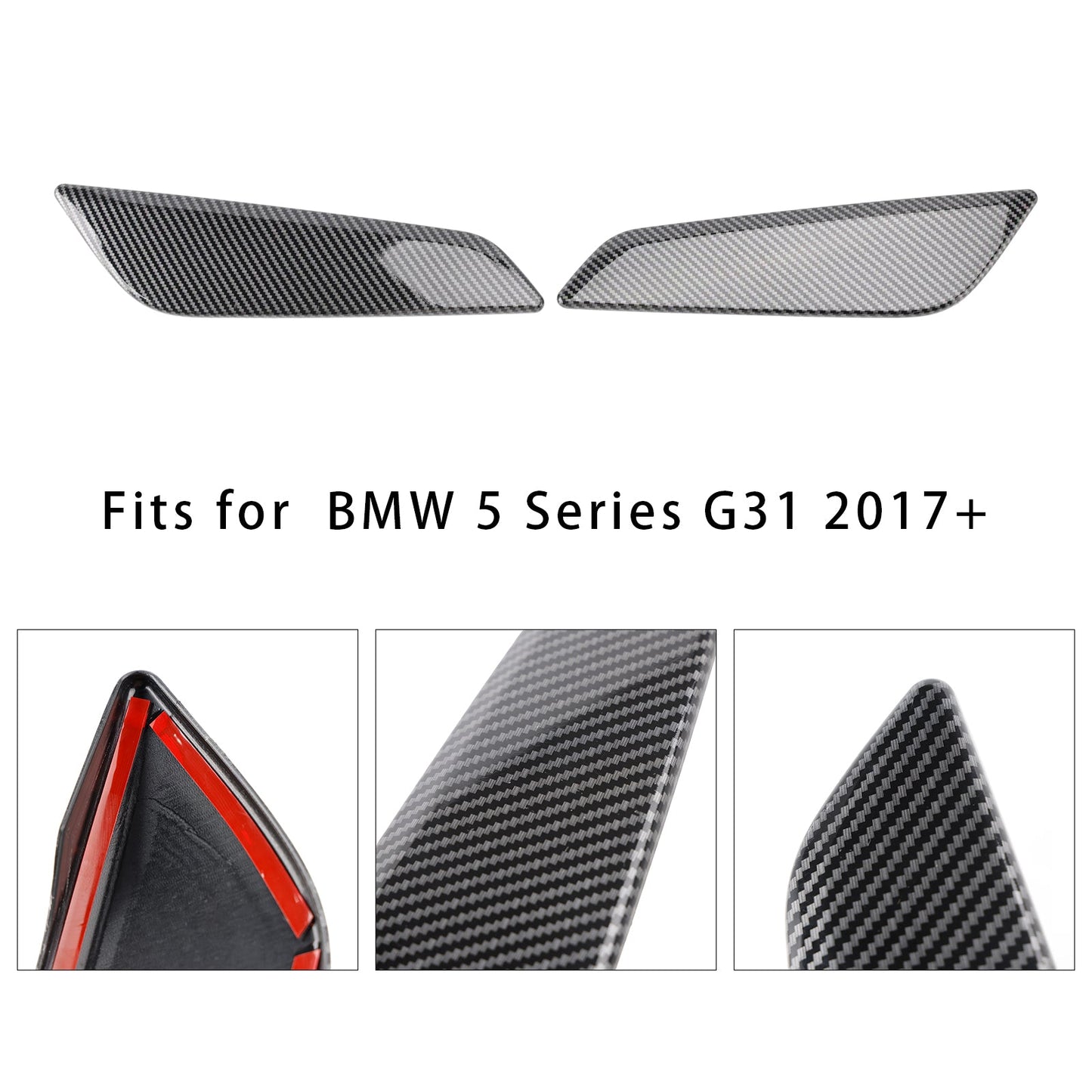 Profili per prese d'aria laterali in fibra di carbonio per BMW Serie 5 G30 G31 2017+