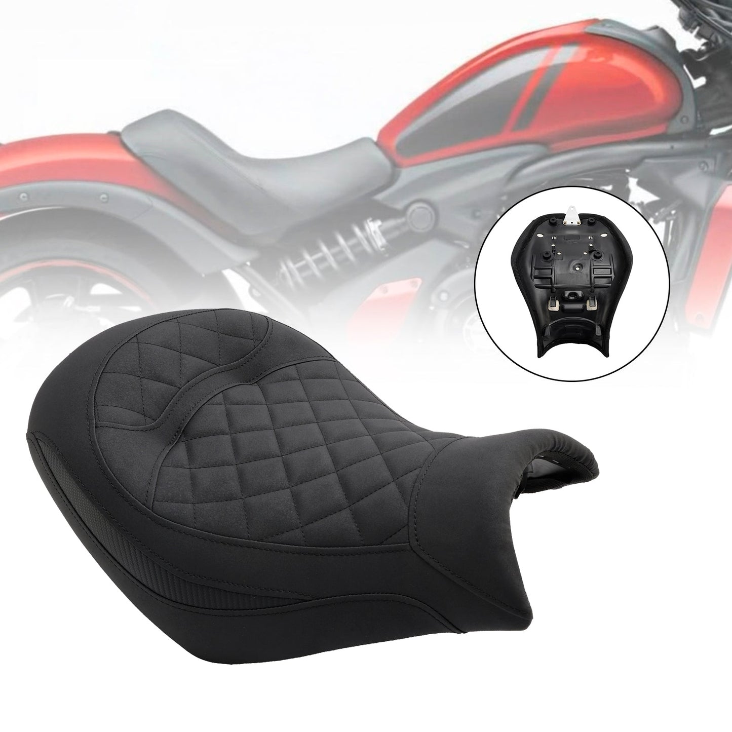 Front Raider Seat Driver Cushion PU Fit per Kawasaki Vulcan S en VN 650 2015-2023