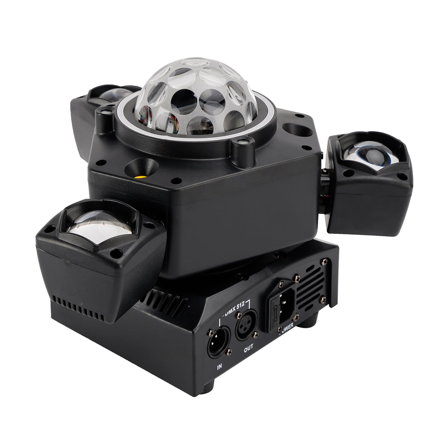 Luce Palco A LED A Tre Teste Con Fascio Luce Mobile E Laser DJ E Feste Discoteca