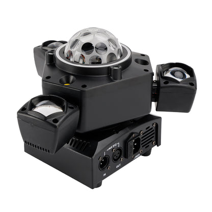 Luce Palco A LED A Tre Teste Con Fascio Luce Mobile E Laser DJ E Feste Discoteca