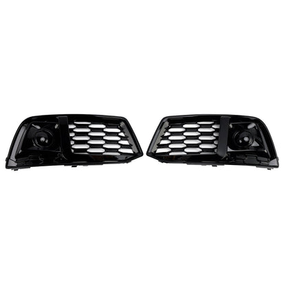 2018-2022 Adatto ad Audi Q5 2PCS Copertura paraurti anteriore Griglia Griglia Inserto cornice con ACC