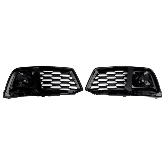 2018-2022 Adatto ad Audi Q5 2PCS Copertura paraurti anteriore Griglia Griglia Inserto cornice con ACC