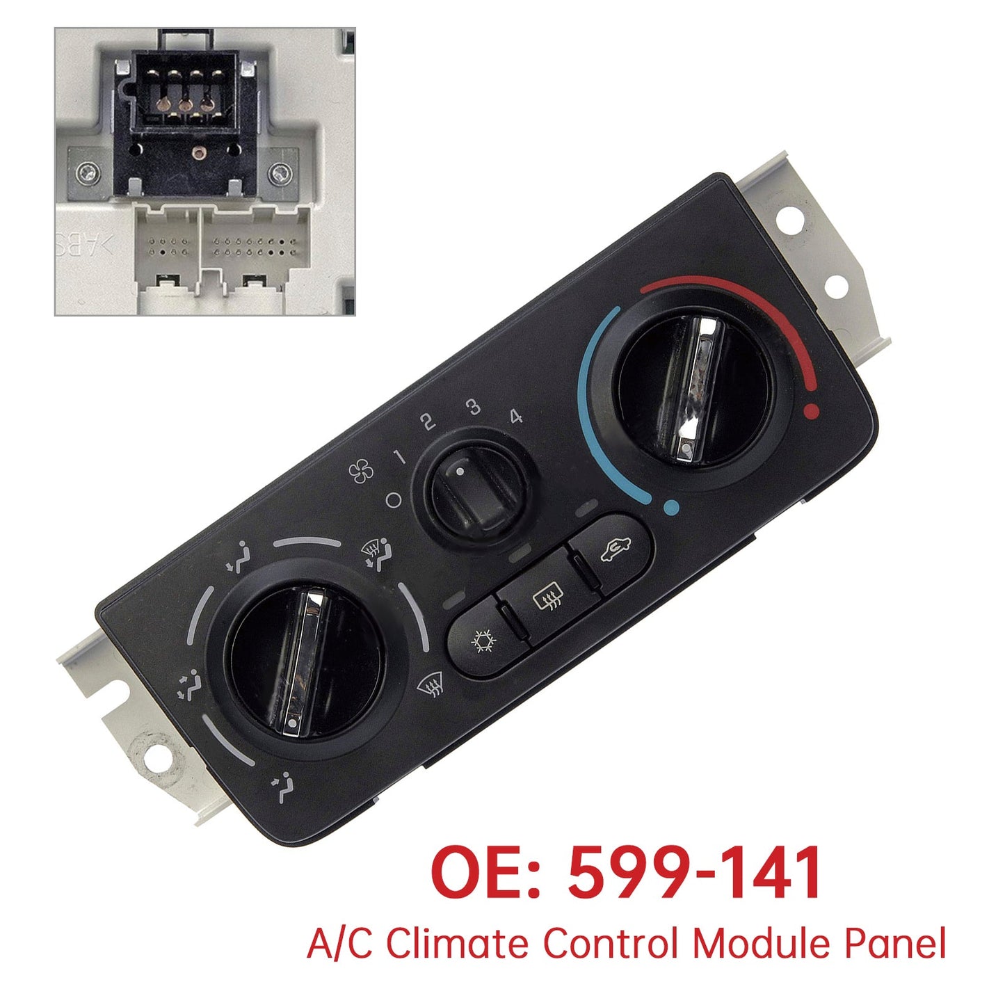 2005-2009 CHEVROLET COBALT 2.2L L4 Pannello modulo controllo clima A/C 599-141