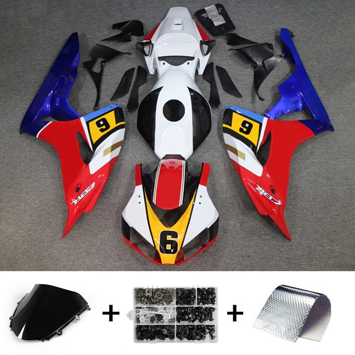 Kit di carene in plastica ABS stampate a iniezione per Honda CBR1000RR 2006-2007