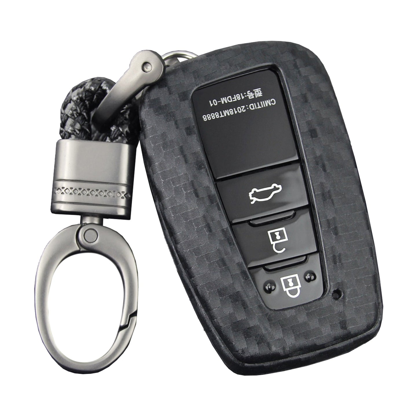 Custodia in similpelle e silicone per chiave auto con fibbia per Toyota Camry