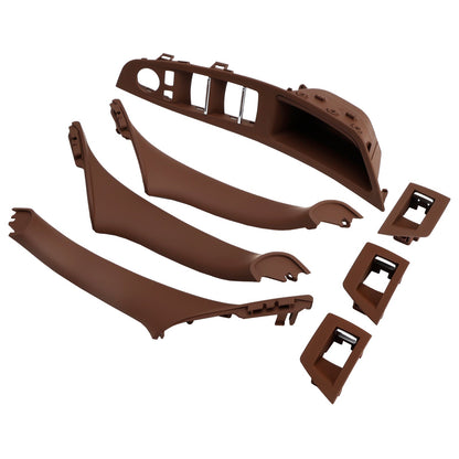 7x Maniglia interna per pannello porta rosso-marrone per BMW Serie 5 F10 F11 10-16