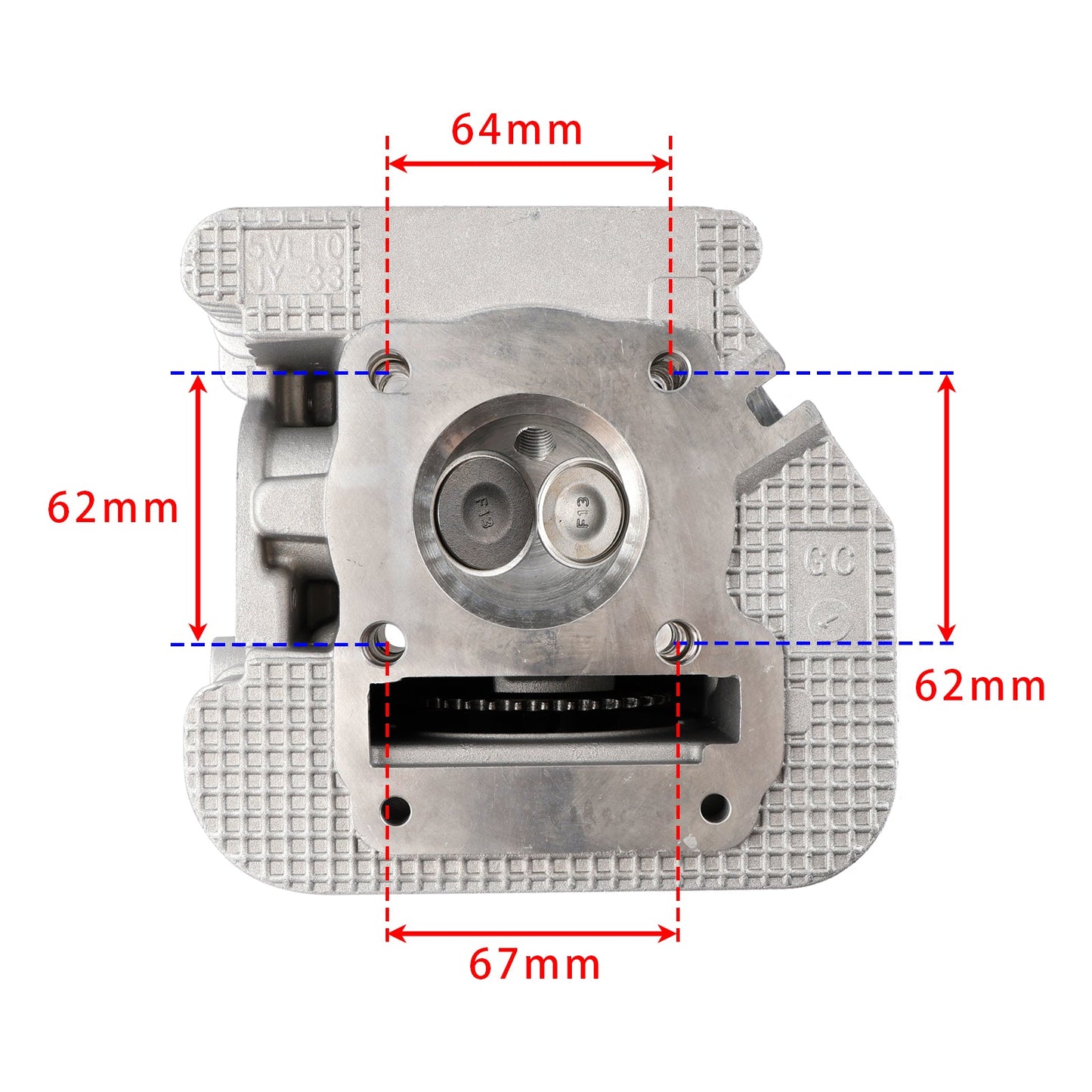 Cilindro testata motore completo Yamaha YBR 125 2005-2017 senza EGR 5VL-E1111-11