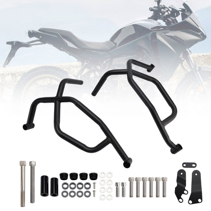 Barra di protezione inferiore per motore Yamaha Tracer 7 2021-2025, telaio in acciaio, colore nero