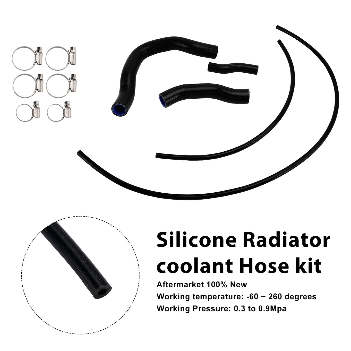 Tubo flessibile del liquido di raffreddamento del radiatore in silicone Honda CB750 Hornet 2023-2025