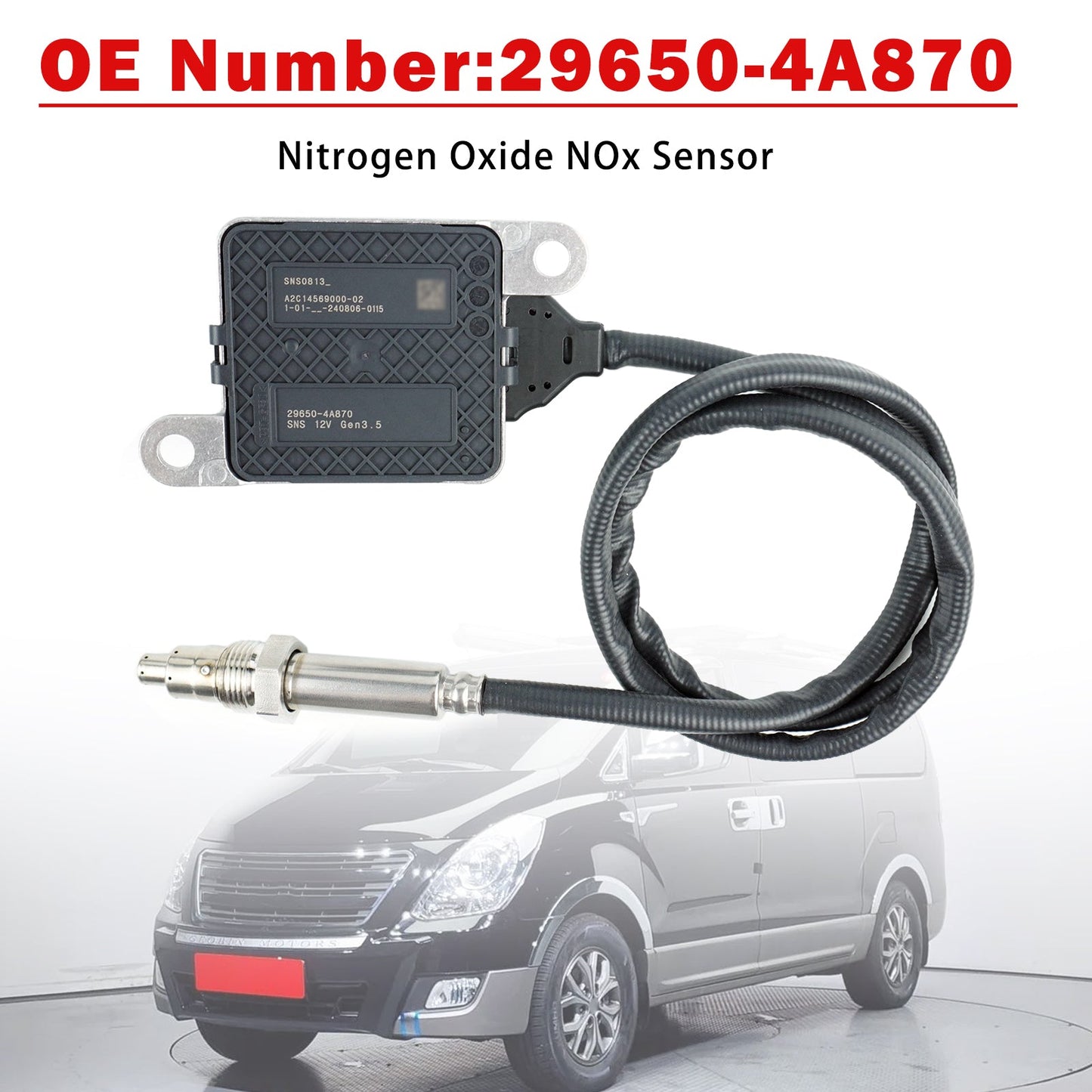 Sensore di ossido di azoto (NOx) per Hyundai Grand Starex 2017-2020, codice 29650-4A870