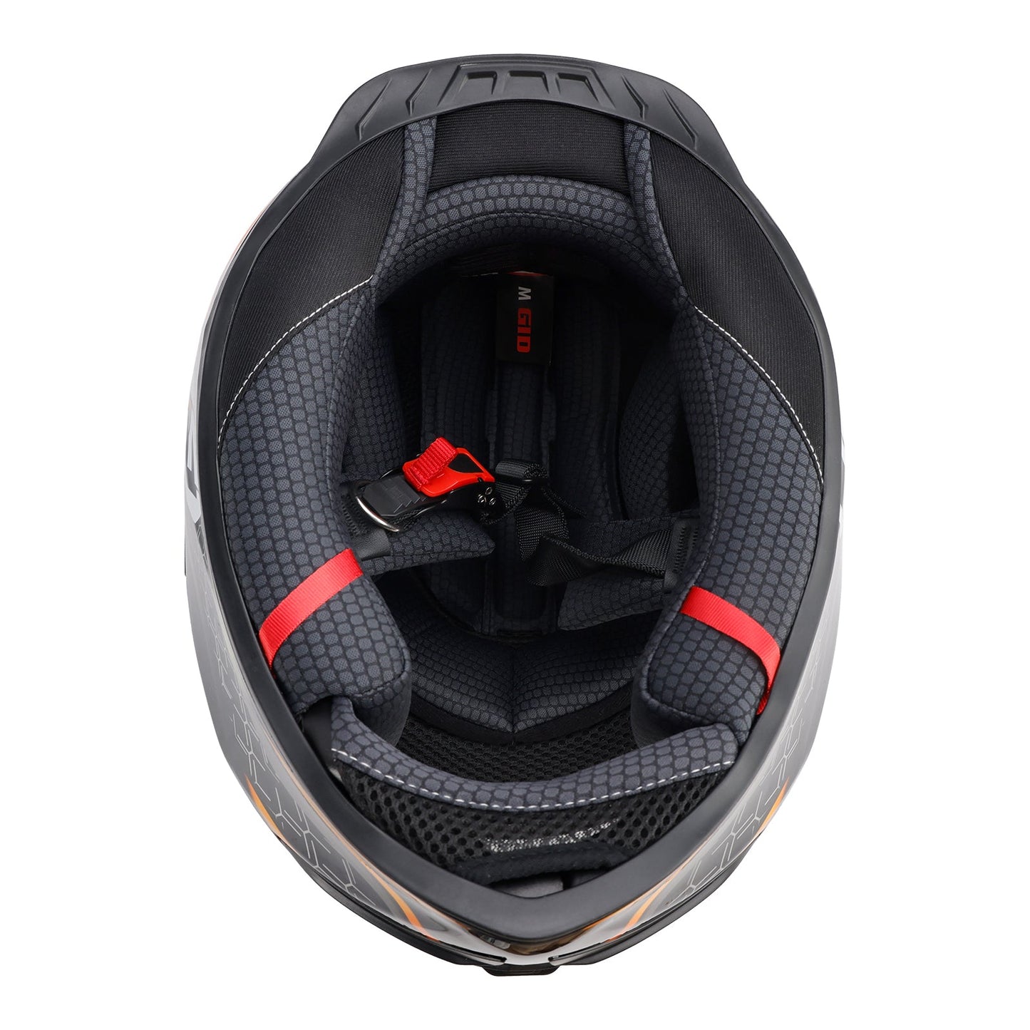 Casco da moto DOT per adulti Street Integrale Arancione