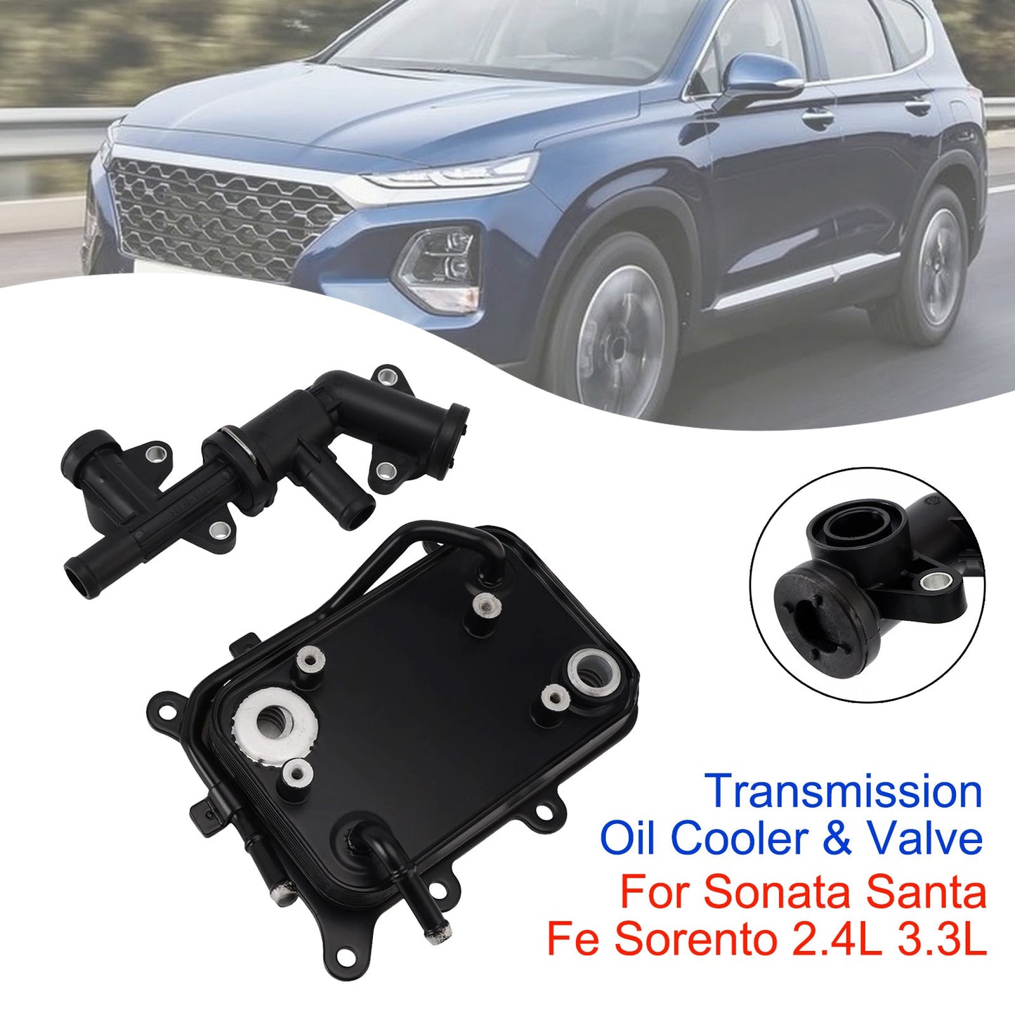 Radiatore e valvola dell'olio della trasmissione per Sonata Santa Fe Sorento 2.4L 3.3L