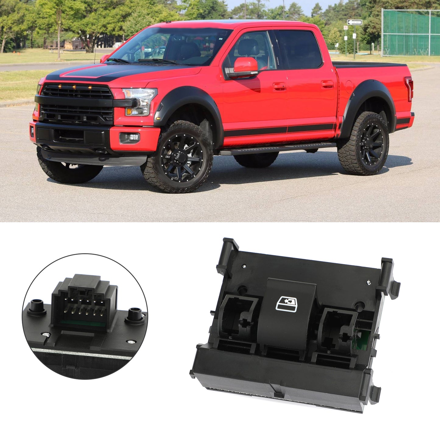 Interruttore Finestrino Scorrevole 9L3Z-15B691-AA Per Ford F150 F250 F350