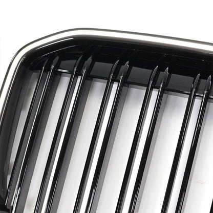 Griglia anteriore a doppio rene nera lucida per BMW X7 G07 2019-2022